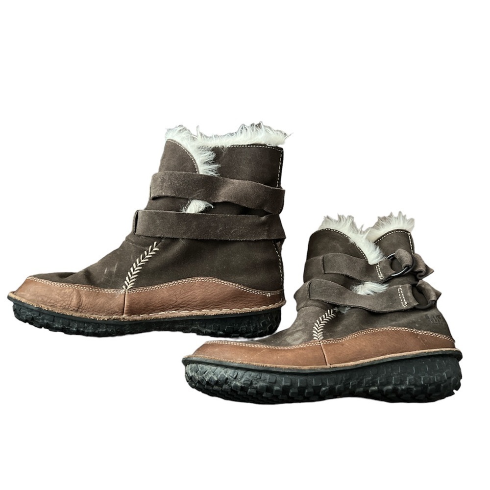 Sorel Tootega Brown Suede Faux Shearling Lined Waterproof Snow Winter boots 7